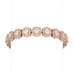 13.49 ctw Diamond Bracelet 18K Rose Gold