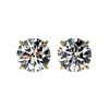 Image 1 : 2.09 ctw Certified Quality Diamond Stud Earrings 10K Yellow Gold