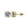 Image 2 : 2.09 ctw Certified Quality Diamond Stud Earrings 10K Yellow Gold