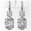 Image 2 : 1.8 ctw Oval Cut Diamond Designer Earrings 18K White Gold