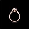 Image 2 : 1.45 ctw Certified Diamond Solitaire Ring 10K Rose Gold