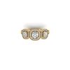 Image 1 : 2.25 ctw Certified VS/SI Diamond 3 Stone Micro Ring 18K Yellow Gold