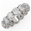 Image 1 : 7.14 ctw Diamond Designer Eternity Ring 18K White Gold
