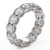 Image 2 : 7.14 ctw Diamond Designer Eternity Ring 18K White Gold