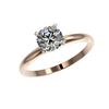 Image 2 : 1.03 ctw Certified Quality Diamond Engagement Ring 10K Rose Gold