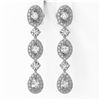 Image 2 : 2.67 ctw Mix Cut Diamonds Designer Earrings 18K White Gold