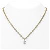 Image 1 : 13 ctw Oval Cut Diamond Necklace 18K Yellow Gold