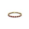Image 1 : 23.5 ctw Ruby & VS/SI Certified Diamond Eternity Bracelet 10K Yellow Gold