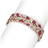 Image 2 : 26.57 ctw Ruby & Diamond Bracelet 18K Rose Gold