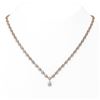 Image 1 : 11.75 ctw Diamond Designer Necklace 18K Rose Gold