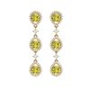 Image 1 : 5.11 ctw Fancy Yellow SI Diamond Earrings 18K Yellow Gold