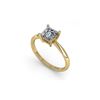 Image 2 : 1.03 ctw Princess Cut VS/SI Diamond Engagement Ring 18K Yellow Gold