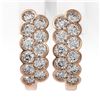 Image 2 : 1.6 ctw Diamond Designer Earrings 18K Rose Gold