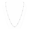 Image 1 : 6.27 ctw Diamond Station 32 Inch Necklace 18K White Gold