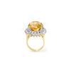 Image 2 : 20.0 ctw Citrine & Diamond Ring 14K Yellow Gold