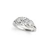 Image 1 : 1.45 ctw VS/SI Diamond 3 Stone Ring 18K White Gold