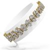 Image 2 : 18 ctw Pear and Marquise Diamond Bracelet 18K Yellow Gold