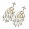 Image 1 : 24 ctw Diamond Designer Earrings 18K Yellow Gold