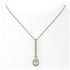 Image 1 : 1.6 ctw Pear Cut Diamond Designer Necklace 18K Yellow Gold