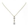 Image 2 : 1.75 ctw Cushion Cut Diamond Designer Necklace 18K Yellow Gold