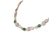 Image 2 : 38.89 ctw Emerald & Diamond Necklace 18K Rose Gold