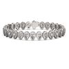 Image 1 : 12.2 ctw Pear Cut Diamond Micro Pave Bracelet 18K White Gold
