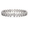 Image 2 : 12.2 ctw Pear Cut Diamond Micro Pave Bracelet 18K White Gold