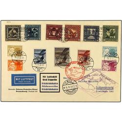 AUSTRIA ZEPPELIN cover for 1st Europe-America round trip