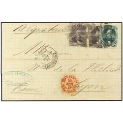 BRASIL Cover to Lyon, France from Pernambuco