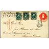 Image 1 : BRASIL  300r red stationery envelope 