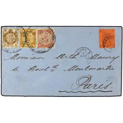 CHINA Combination cover from Shanghai with CHINA 