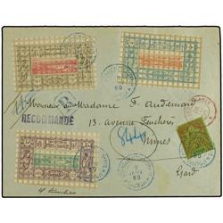 COTE DES SOMALIS Registered envelope to France
