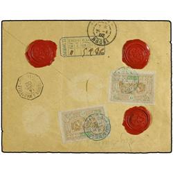 COTE DES SOMALIS Registered and charged envelope to France