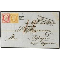 FRENCH LEVANT Cover from ALEPPO to SWITZERLAND