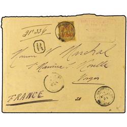 MADAGASCAR Registered cover to FRANCE 