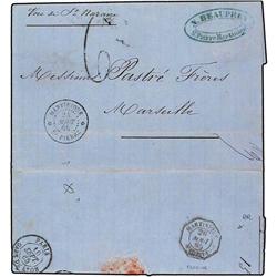 MARTINIQUE Entire letter to Marseille