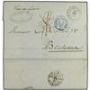 Image 1 : MARTINIQUE BRITISH POST OFFICE. Stampless envelope