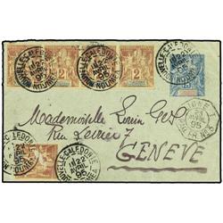 NEW CALEDONIA Postal stationary envelope 15 c 