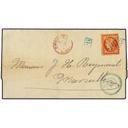 TUNISIA Cover to Marseille