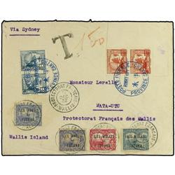 WALLIS AND FUTUNA ISLANDS Envelope from Indo-China addressed to Mata-Utu