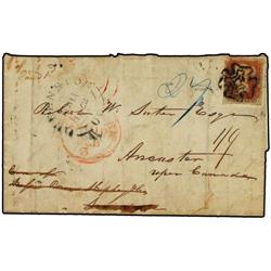 GREAT BRITAIN Entire letter from Forres to Ancaster