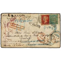 GREAT BRITAIN Registered cover to Draboff