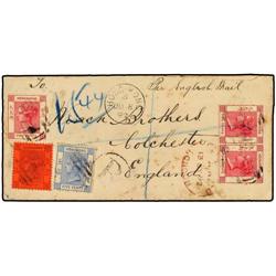 HONG KONG Registered cover to GB