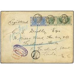 HONG KONG Registered cover to LONDON