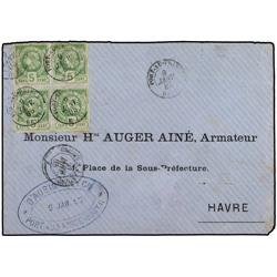 HAITI Envelope from PORT AU PRINCE to FRANCE
