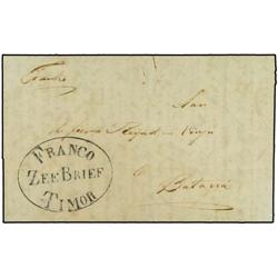 NETHERLANDS INDIES Entire letter from KOEPANG to BATAVIA