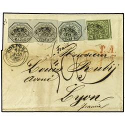 ITALIAN STATES: PAPAL STATES BOLOGNA a FRANCIA. 2 baj.