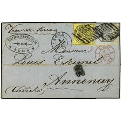 ITALIAN STATES: PAPAL STATES ROMA a FRANCIA