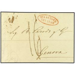 ITALY MARITIME MAIL Entire from LIVORNO