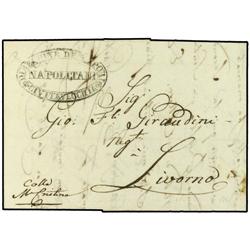 ITALY MARITIME MAIL Entire to LIVORNO 